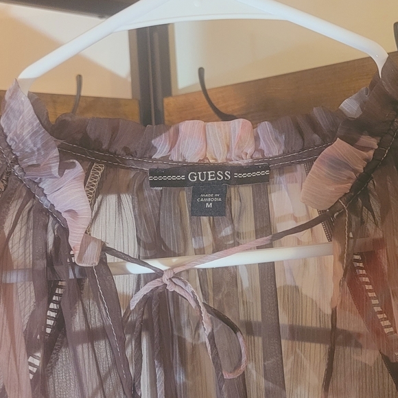 Floral Sheer Long Sleeve Dress - Picture 5 of 8